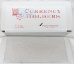 Box of 100 Standard/Medium Currency Sleeve 3x6 Heavyweight Archival Quality