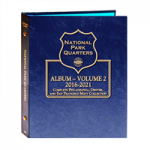 National Park Quarter Classic Album P/D/S Volume 2, 2016-2021, 96 Coin Whitman