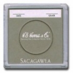 Sacagawea Dollar Color Coded 2x2 Display Case 25 Count Box - Harris
