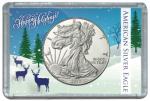 Happy Holidays Silver Eagle Frosty Case - Harris